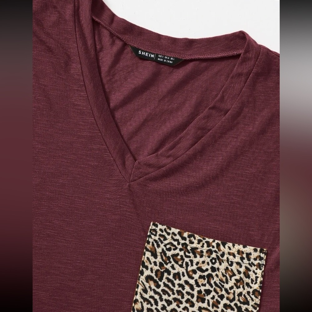 Leopard pocket front top - Picture 2 of 3